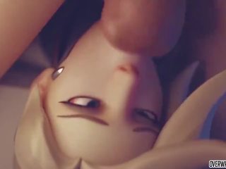 Blondīne apaļš pakaļa mercy no overwatch fucked dziļi.