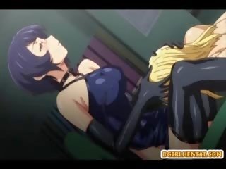 Perhambaan anime transgender dengan penutup mata magnificent seks / persetubuhan