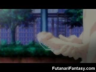 Futanari hentai tón transsexuál anime manga tranny rozprávka animácia vták člen transexuál semeno šialené dickgirl hermafrodit