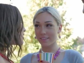 Interrasial bukkake gangbang with lily labeau and abella danger